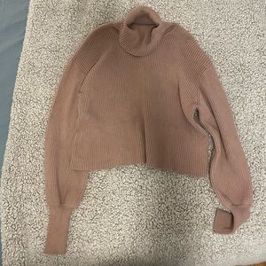 Express turtleneck balloon sleeve sweater